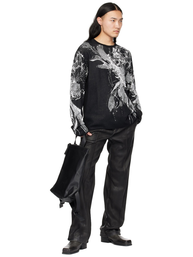 TAAKK Black Coated Trousers outlook