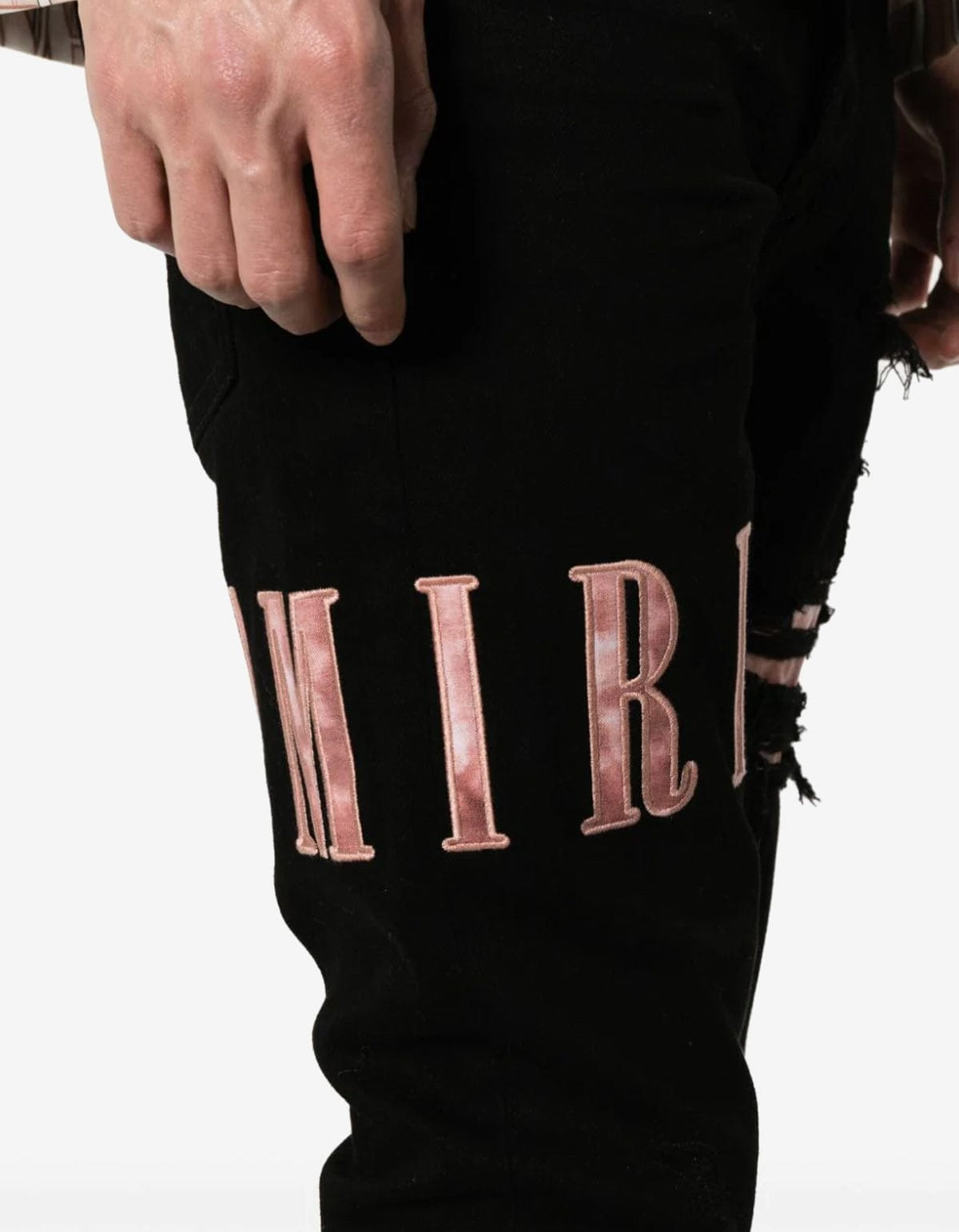 Amiri Jeans Black Tie Dye Core Logo - 6