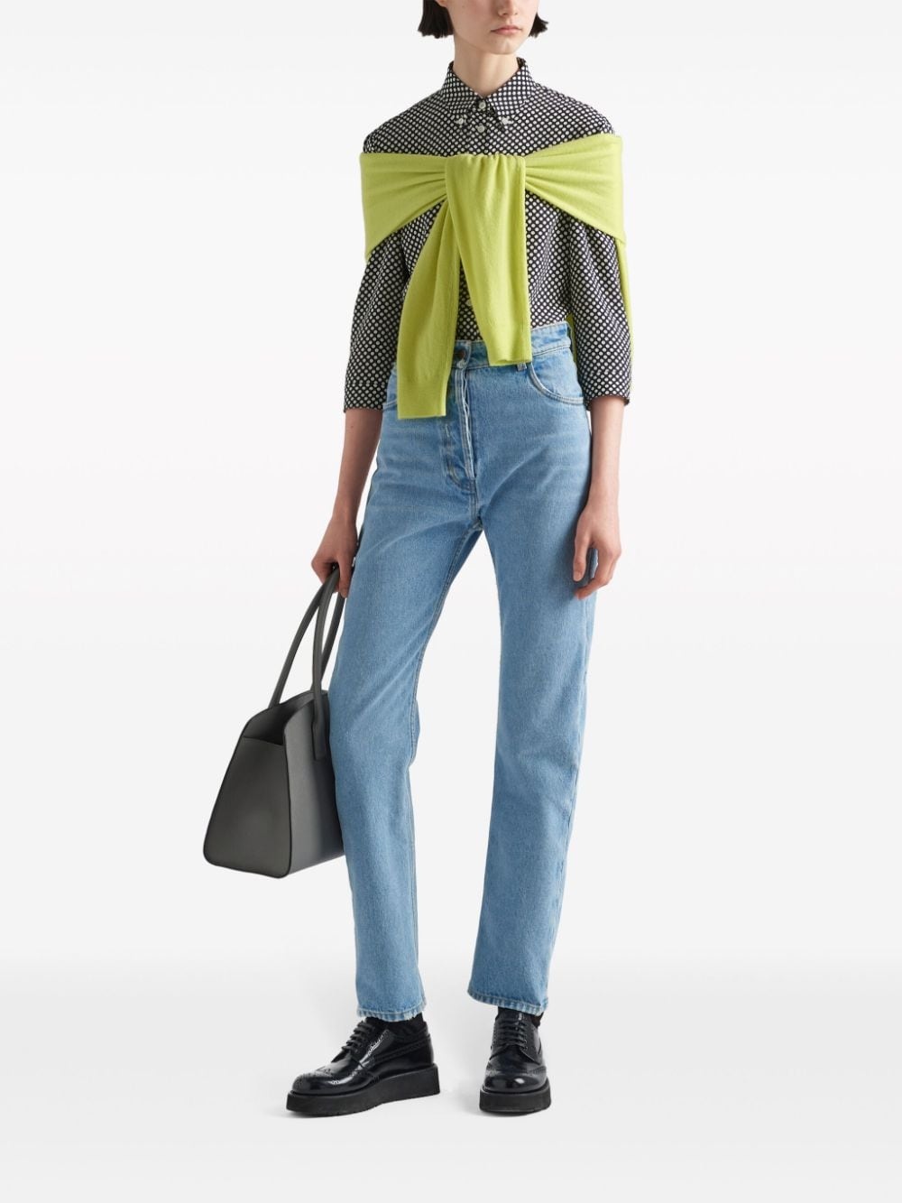 logo-appliquÃ© cashmere jumper - 4