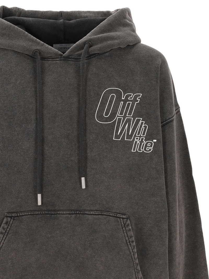 logo-print drawstring hoodie 3