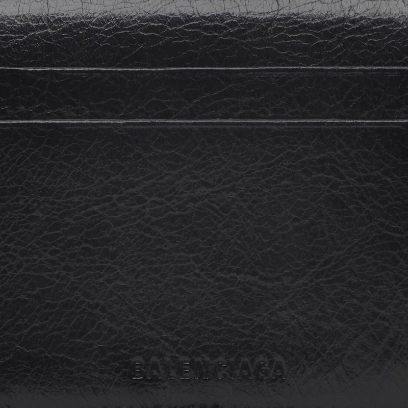Women's Le Cagole Flap Coin Card Holder in Black 4