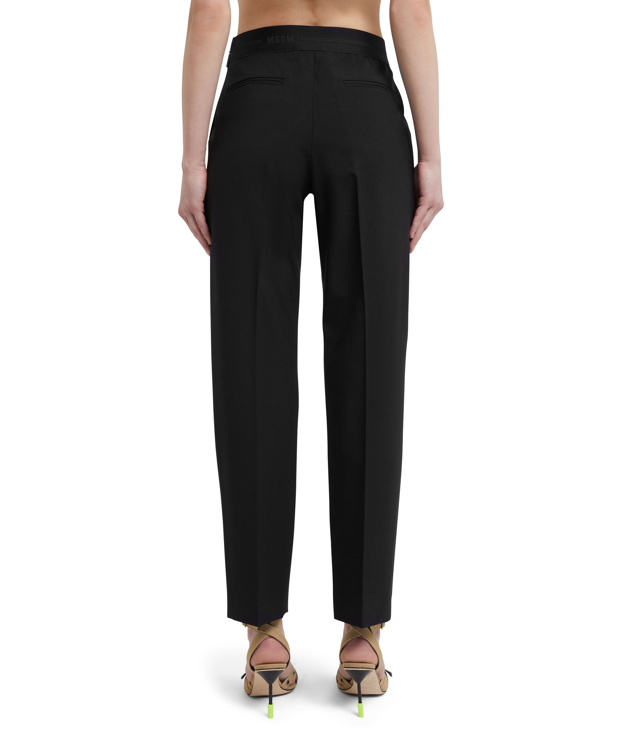 Slim-fit pants with logoed elastic waistband - 3