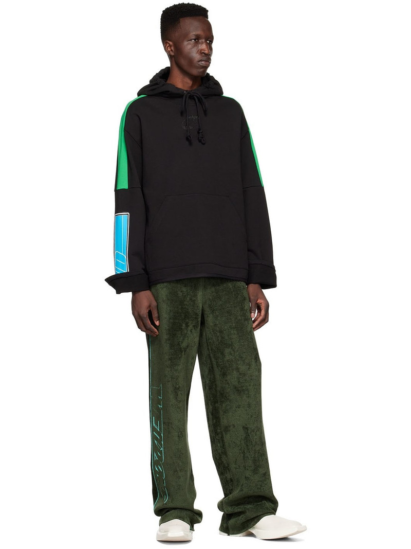 We11done Black Cotton Hoodie outlook