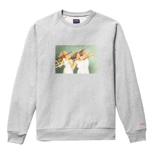 NOAH NY x Roxy Music Crewneck Sweatshirt 'Grey' SS029FW21 - 1