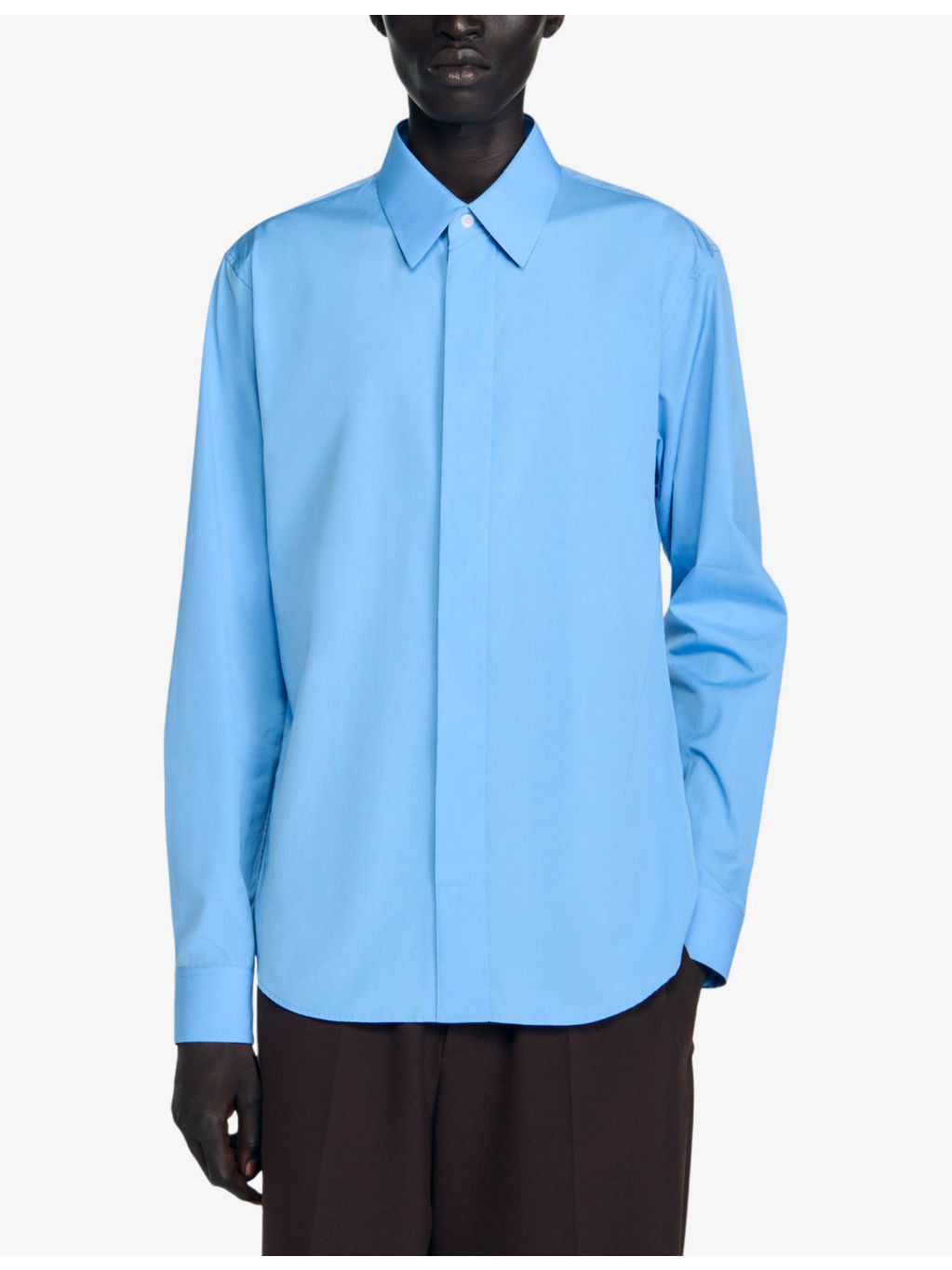 Long-Sleeved Regular-Fit Cotton Shirt - 3