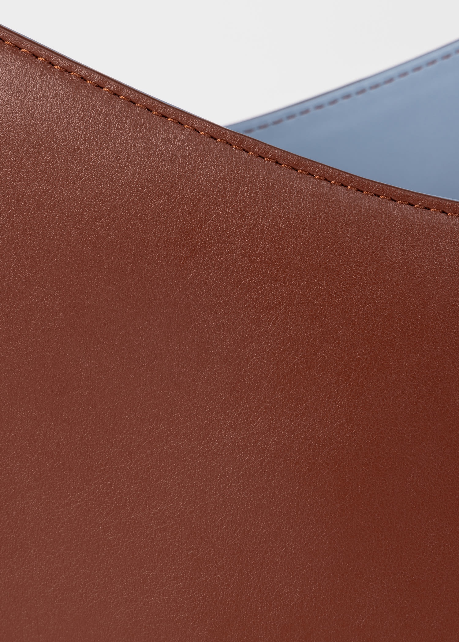 Brown Leather Tote Bag - 2