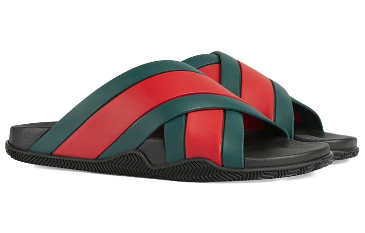 Gucci Rubber Slide 'Green Red' 630326-J8700-8460 - 3