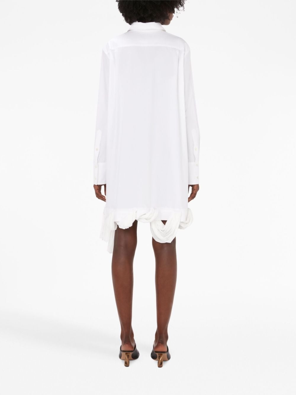 loop-hem shirt dress - 4