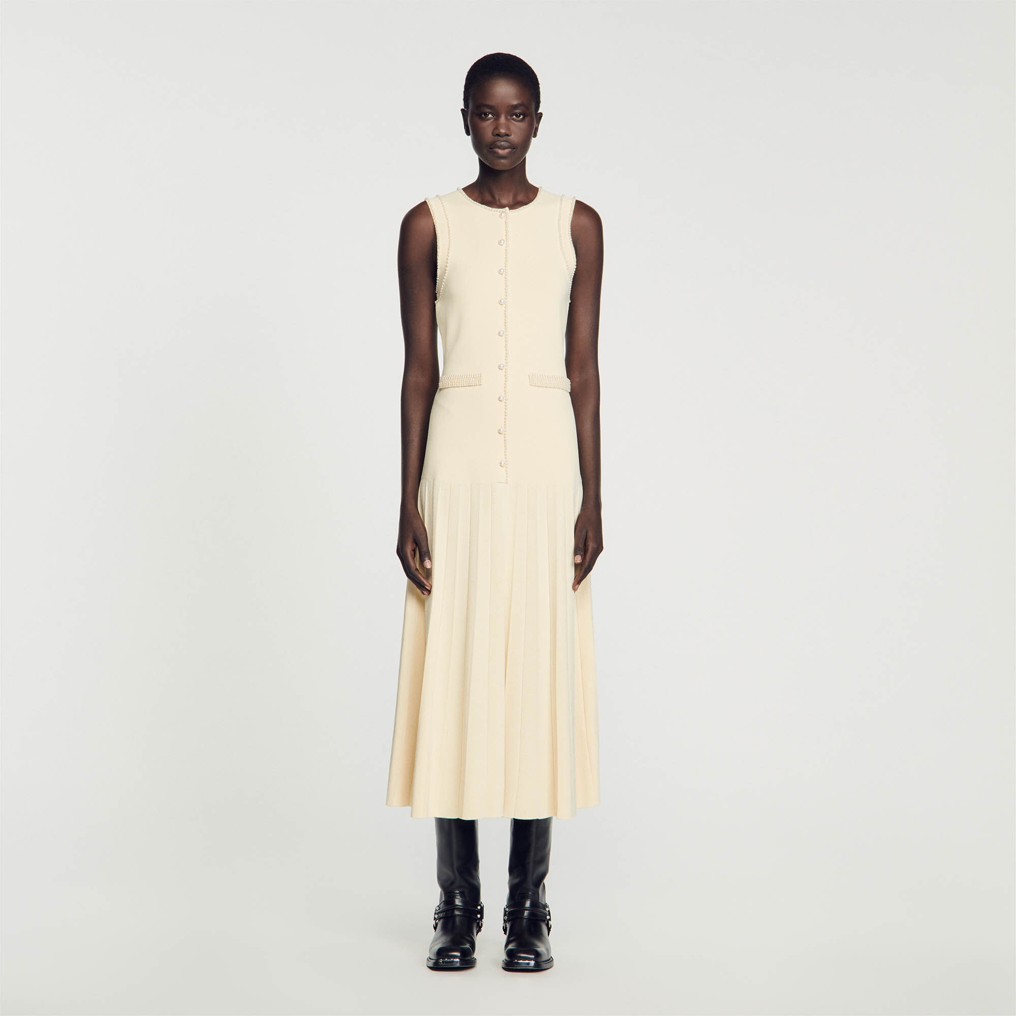 KNIT MIDI DRESS - 3