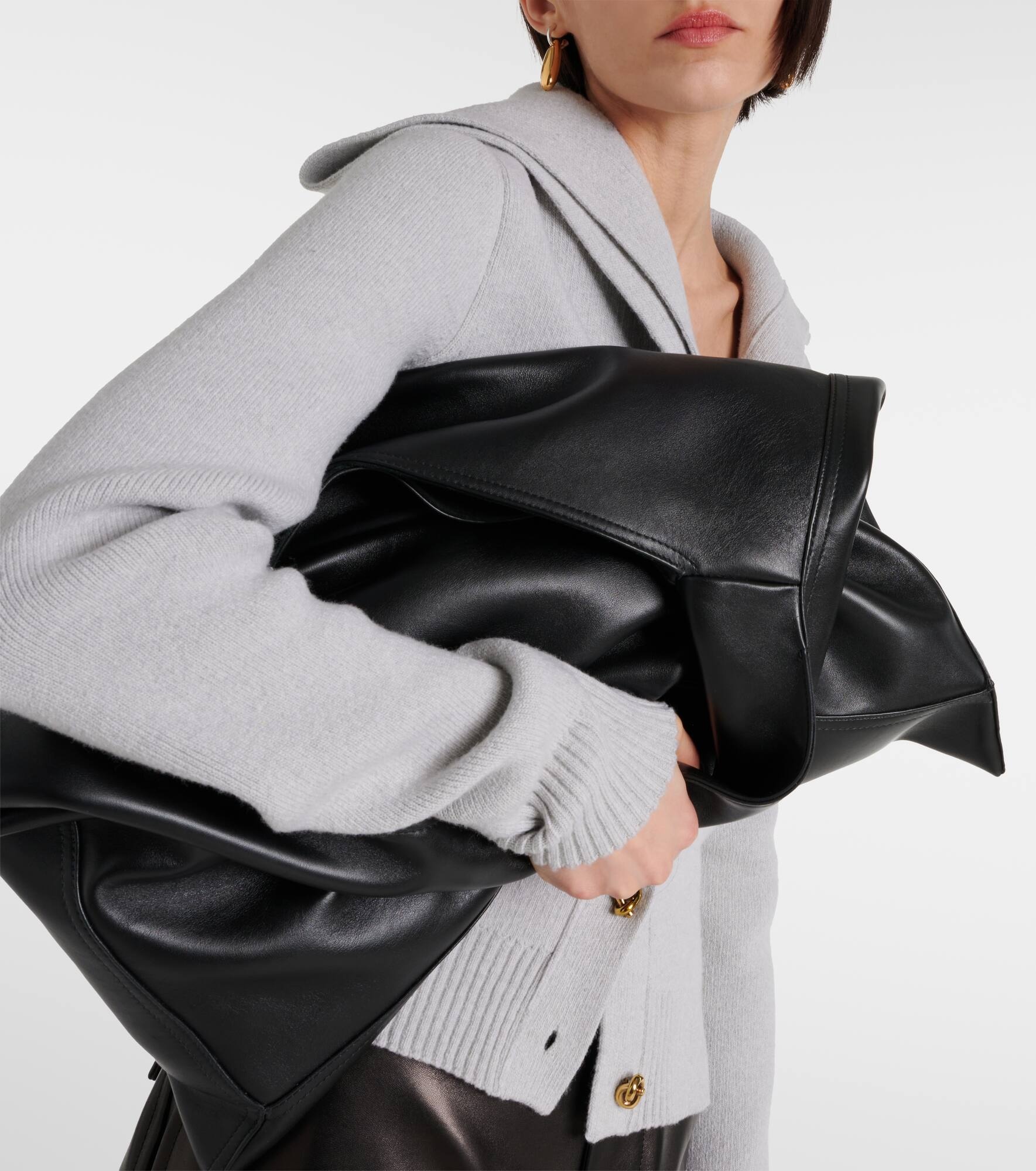 Hop Large leather tote bag - 7