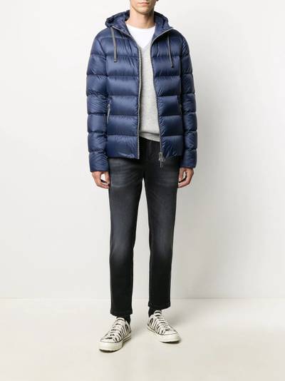 Herno hooded down-feather jacket outlook