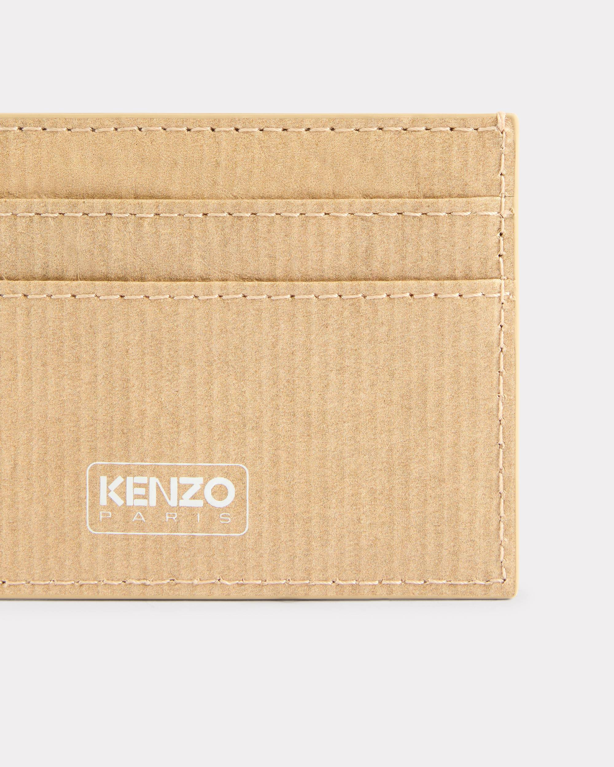 'KENZO Paper' card holder in leather - 3