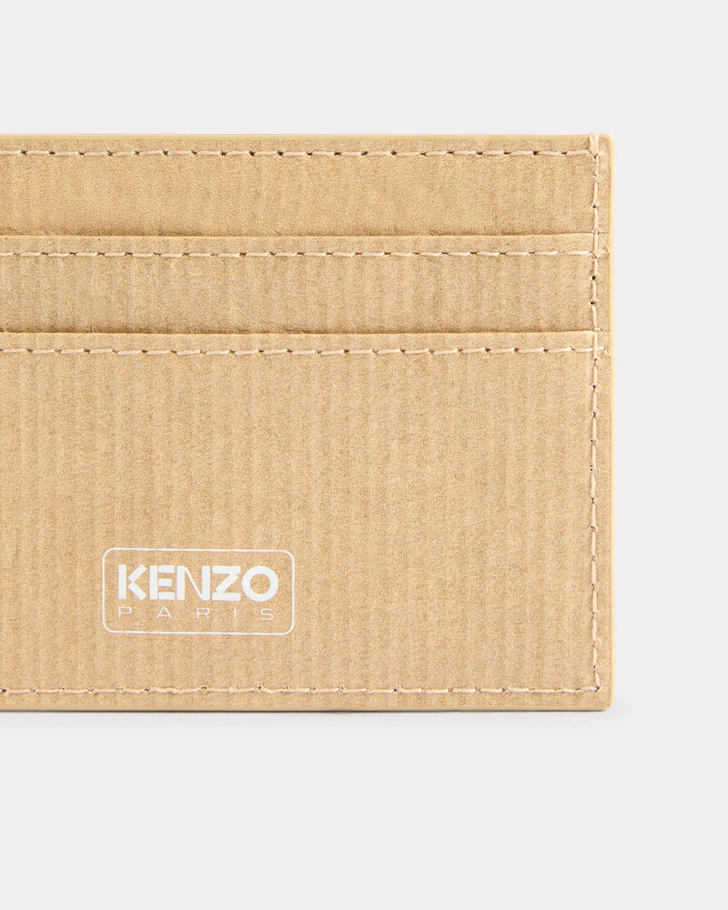 'KENZO Paper' card holder in leather 3