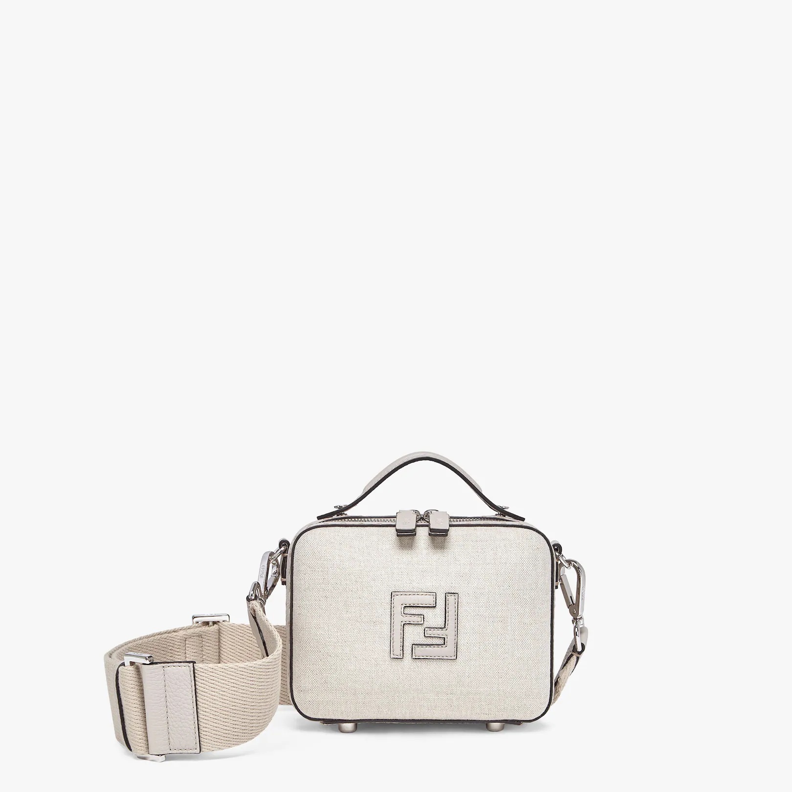 White canvas mini-bag - 1