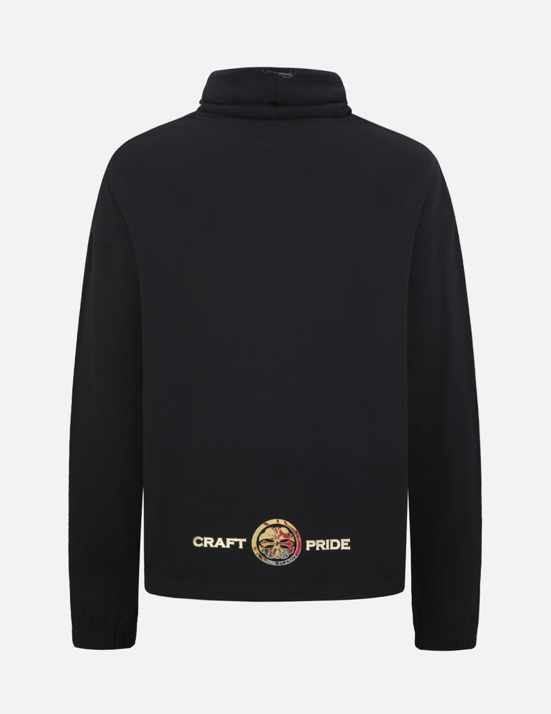 KAMON AND LOGO PRINT TURTLENECK SWEATSHIRT 2