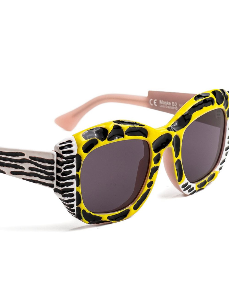 B2 Pop-Grotesque square-frame sunglasses 3