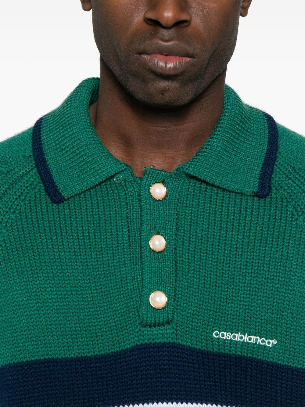 colourblock polo shirt - 4
