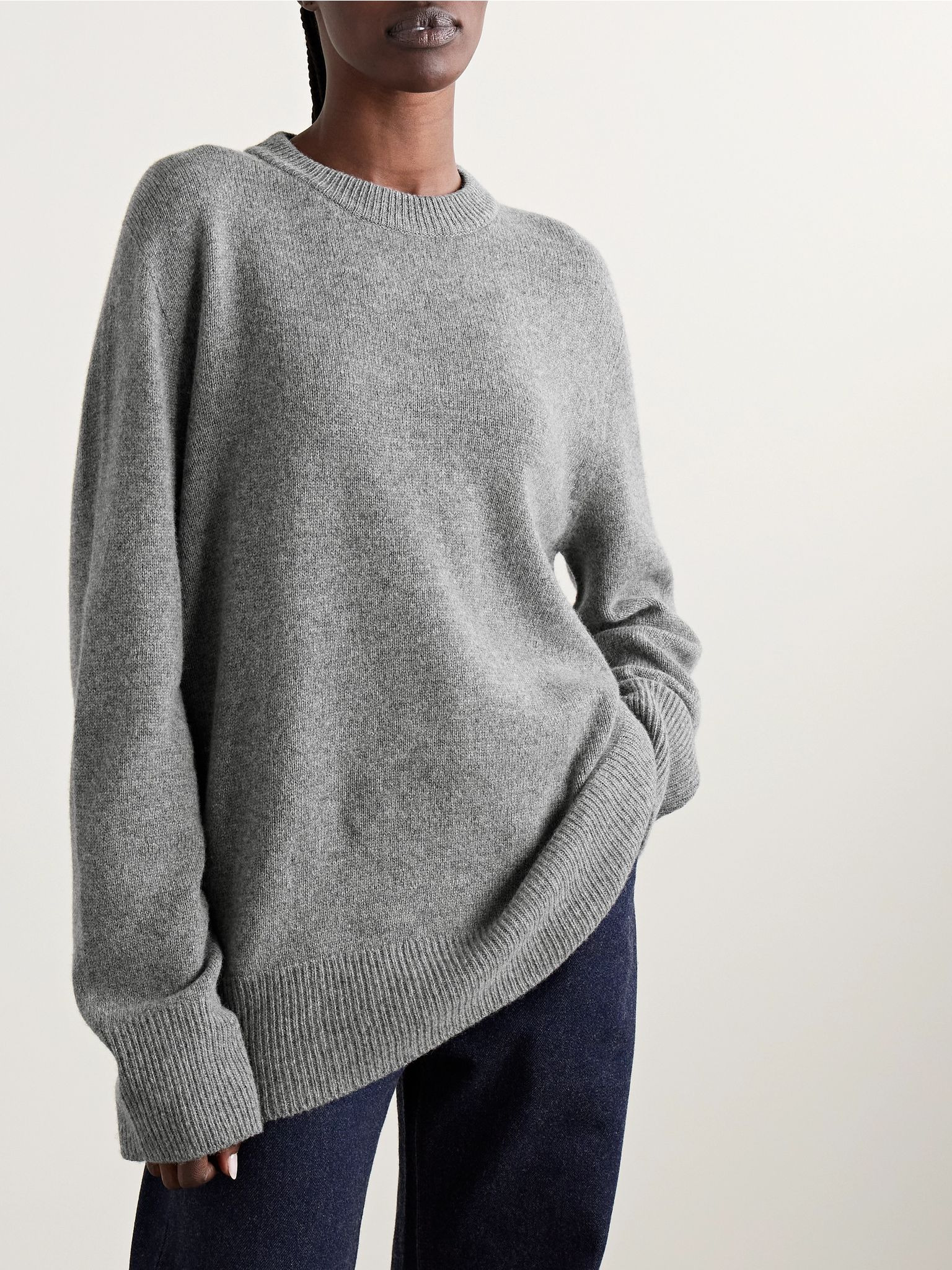 Sibem wool and cashmere-blend sweater Gray - 3