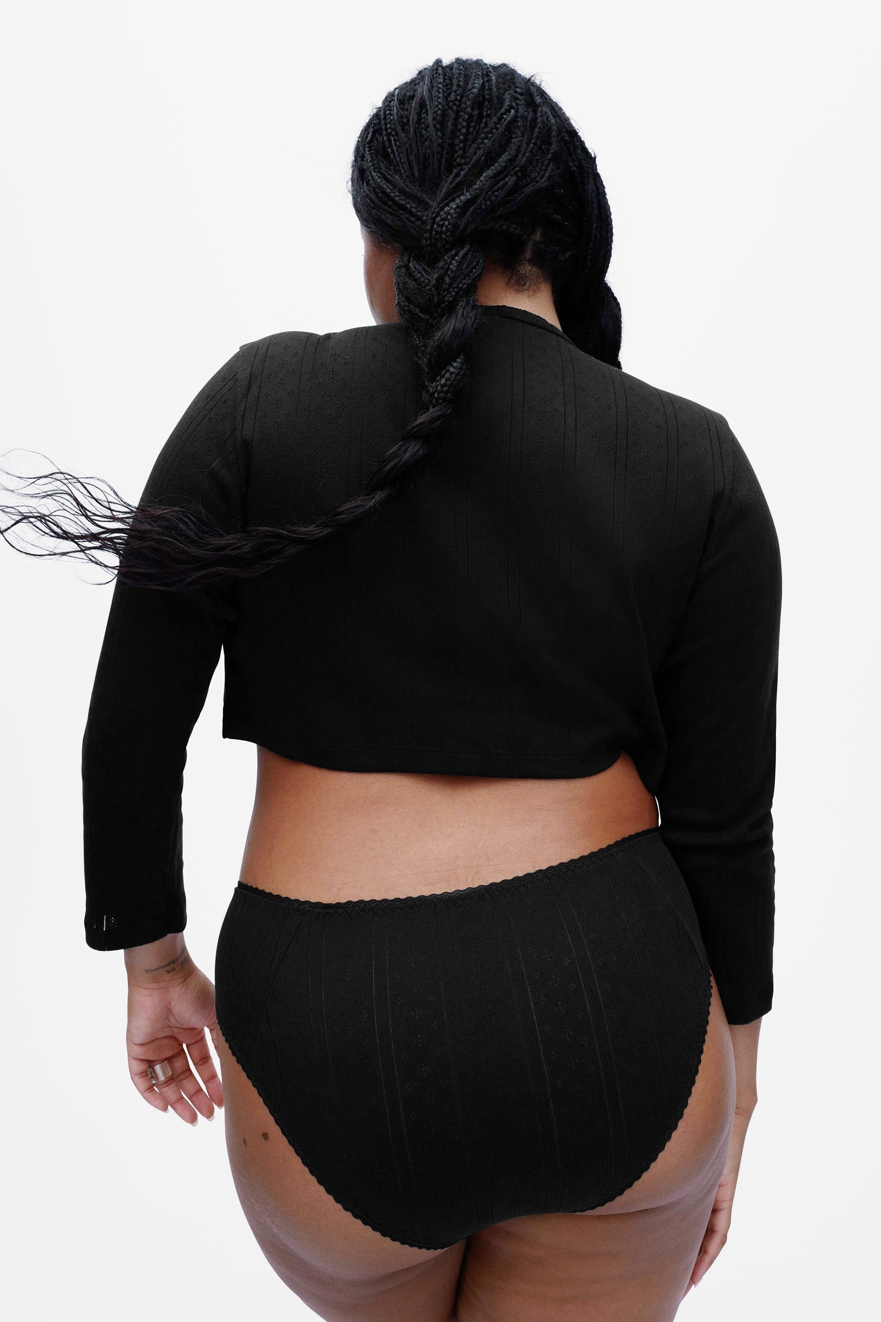 The Crop Cardi Black - 9