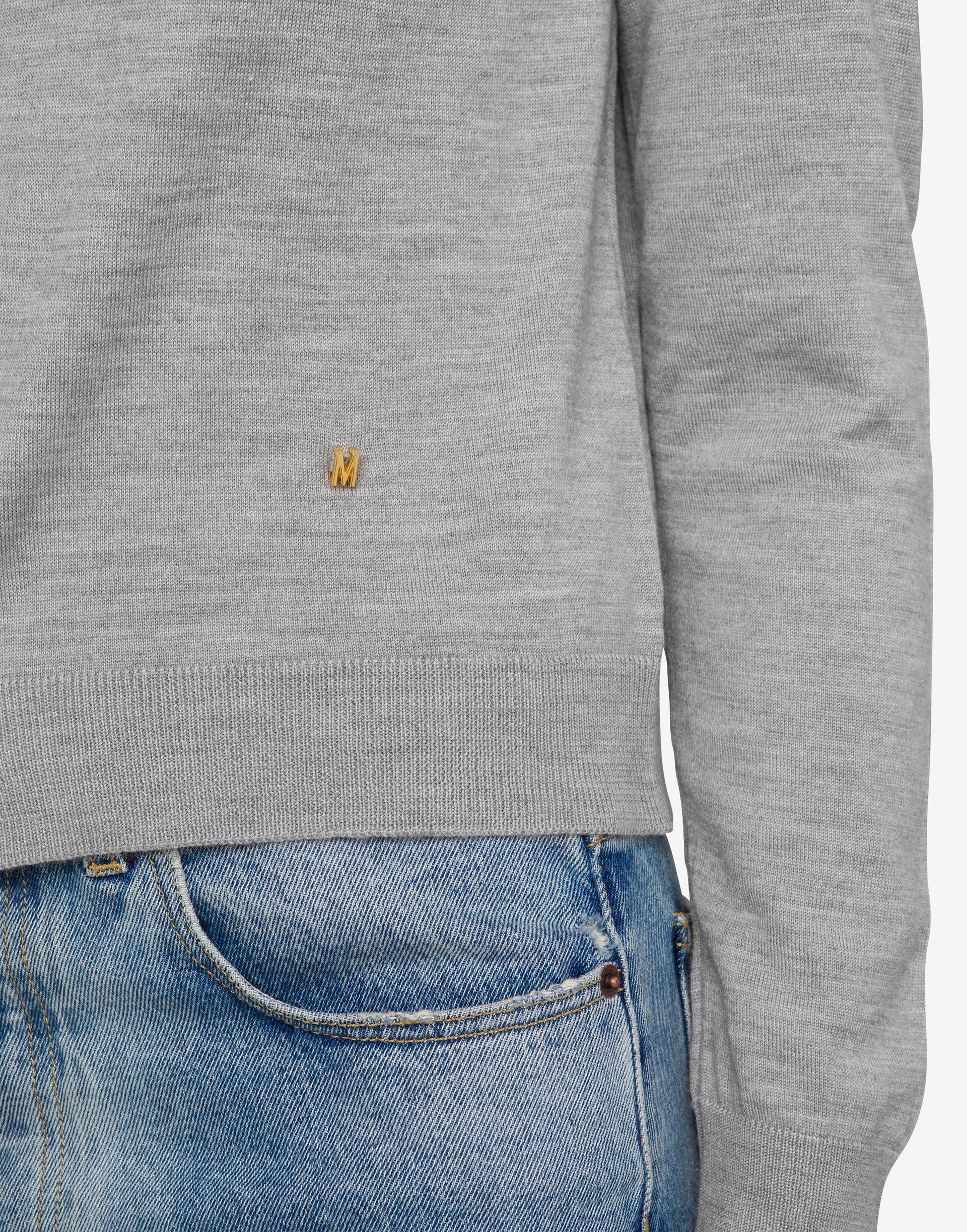GOLDEN M WOOL AND SILK CARDIGAN - 3