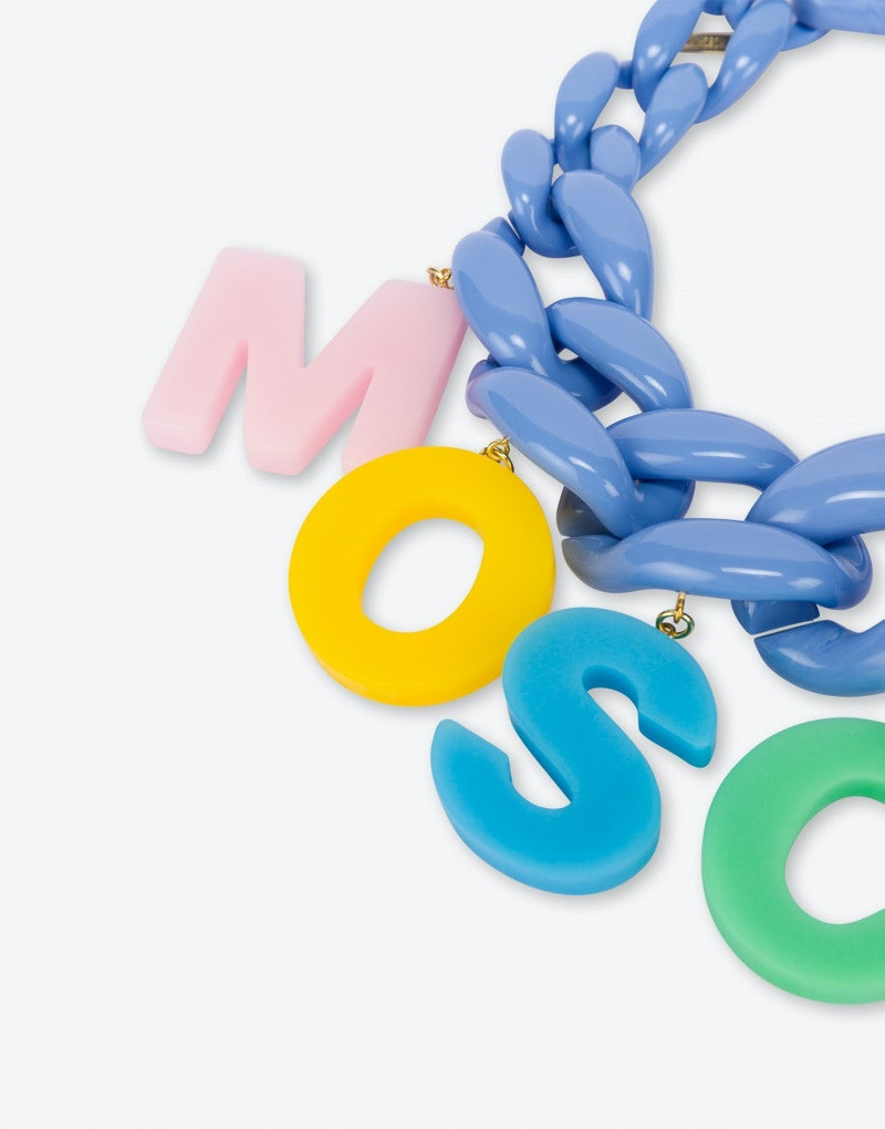 Moschino MULTICOLOR LETTERS NECKLACE outlook
