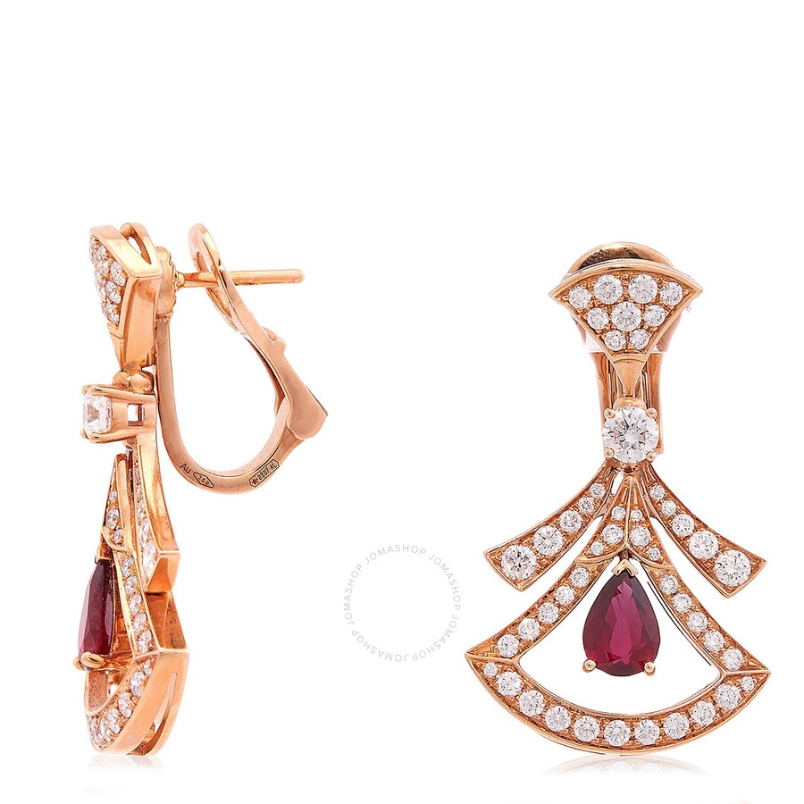 Bvlgari Divas' Dream 18 kt Rose Gold Openwork Earrings - 2