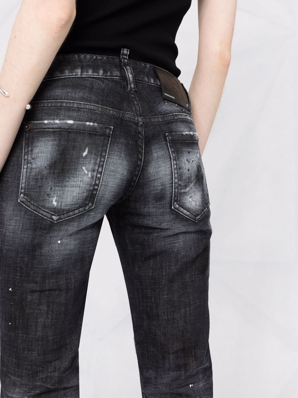 distressed denim jeans - 3