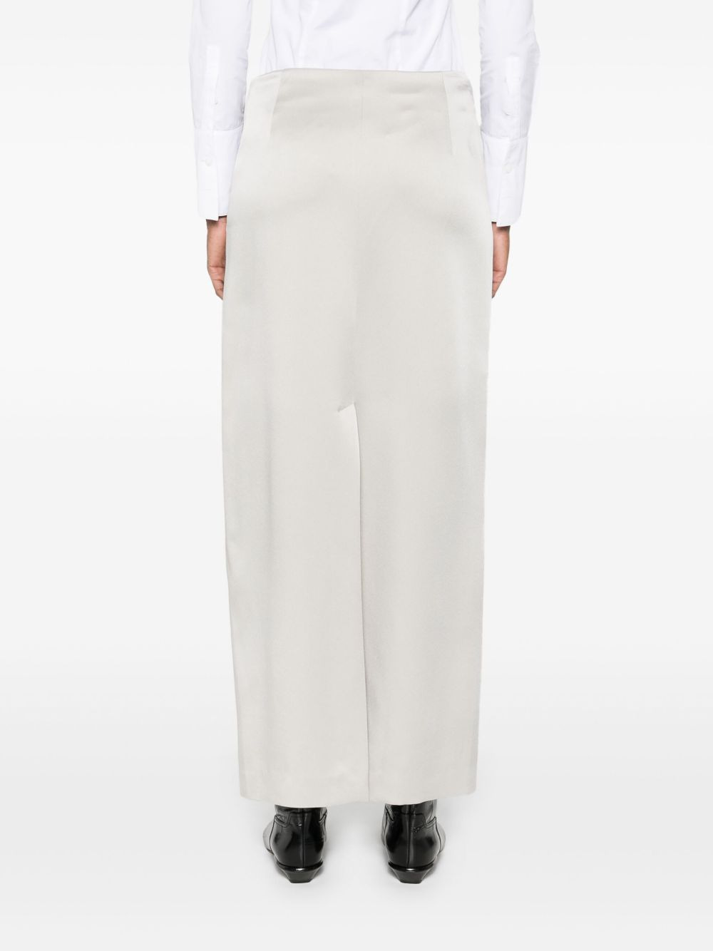 straight-hem midi skirt - 4