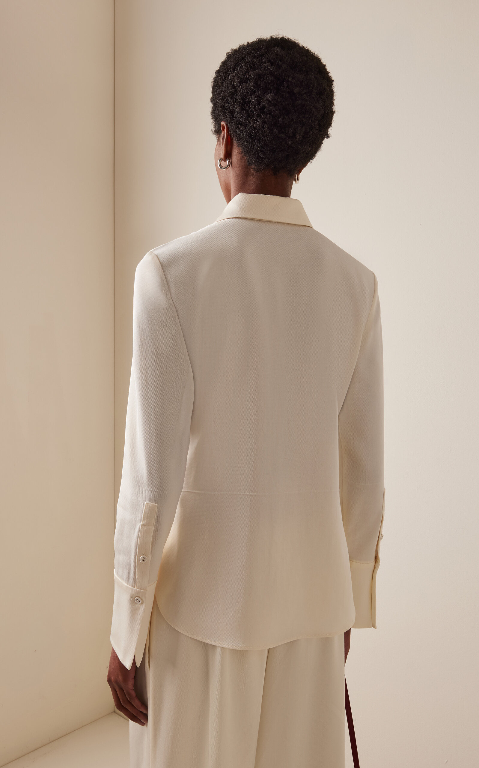 Maddi Twill Shirt ivory - 4