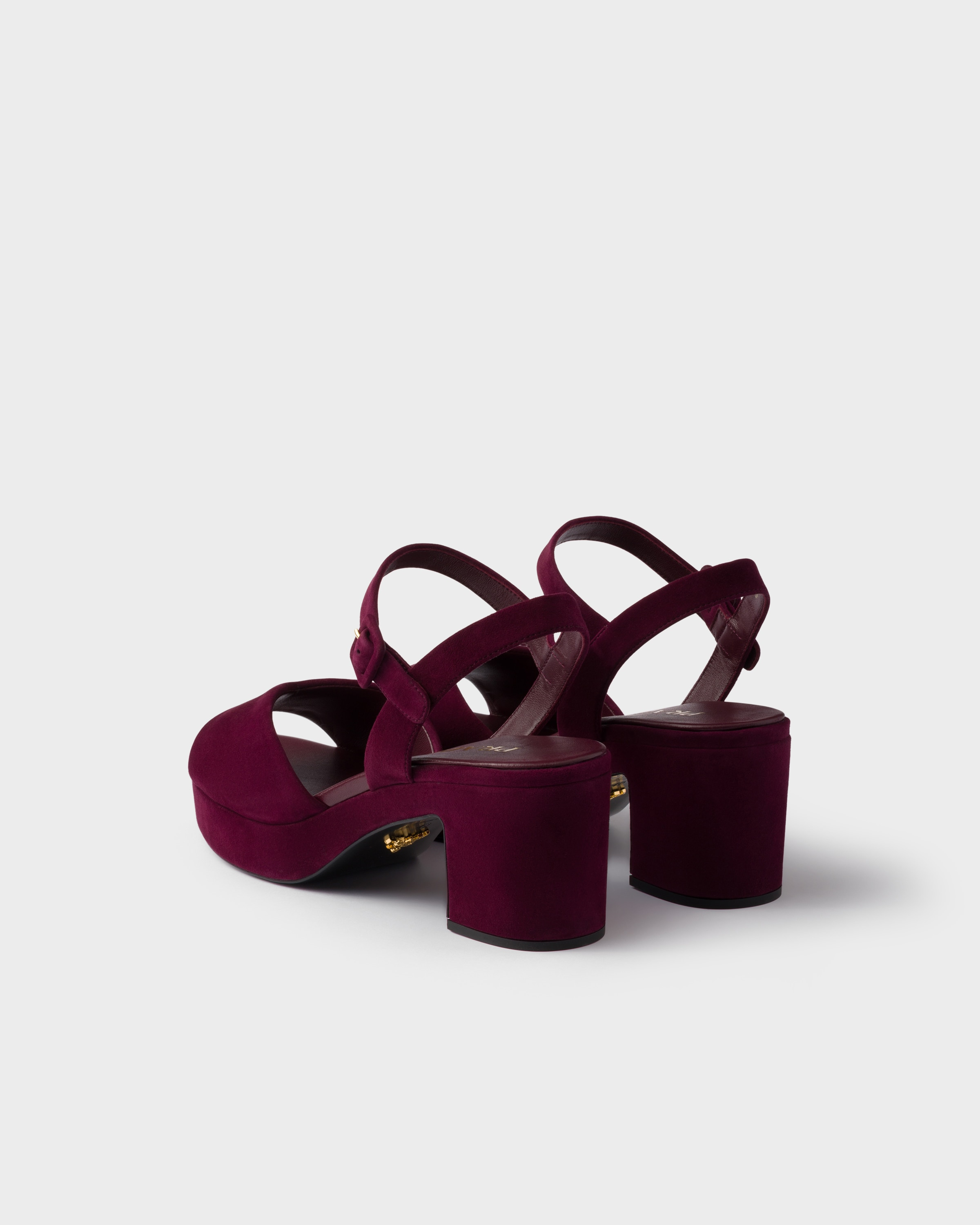 Padded suede sandals - 5