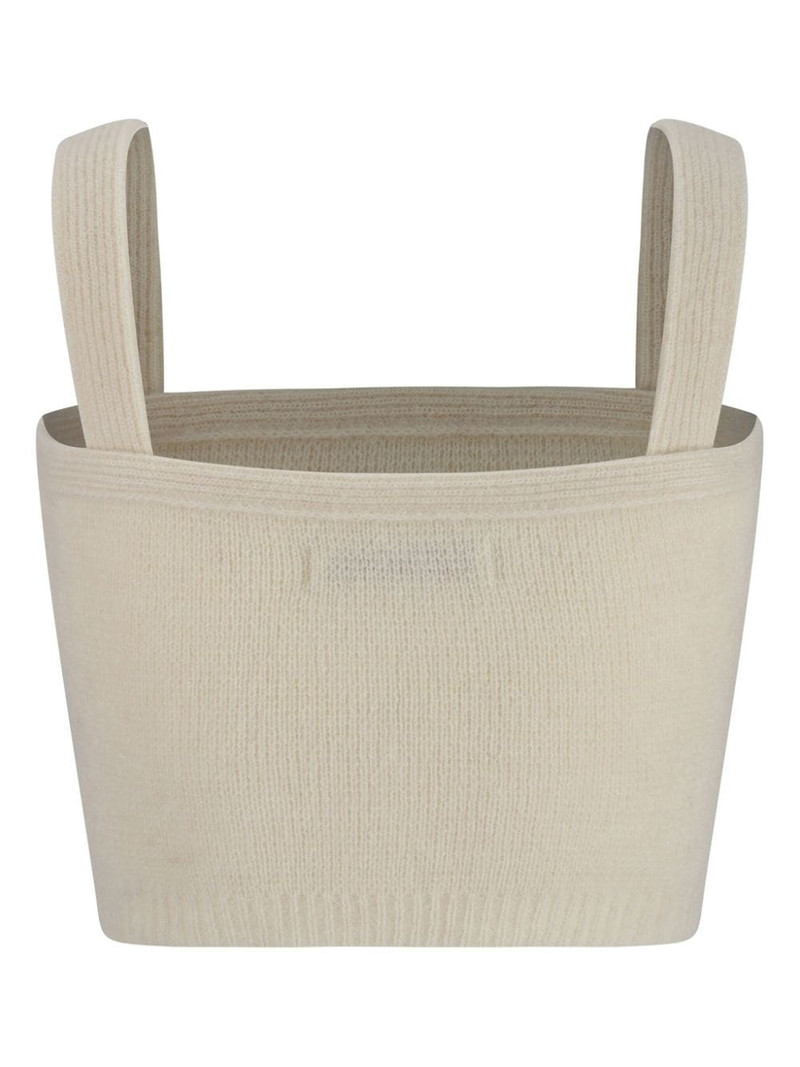 Alessandra Rich ribbed-knit top outlook