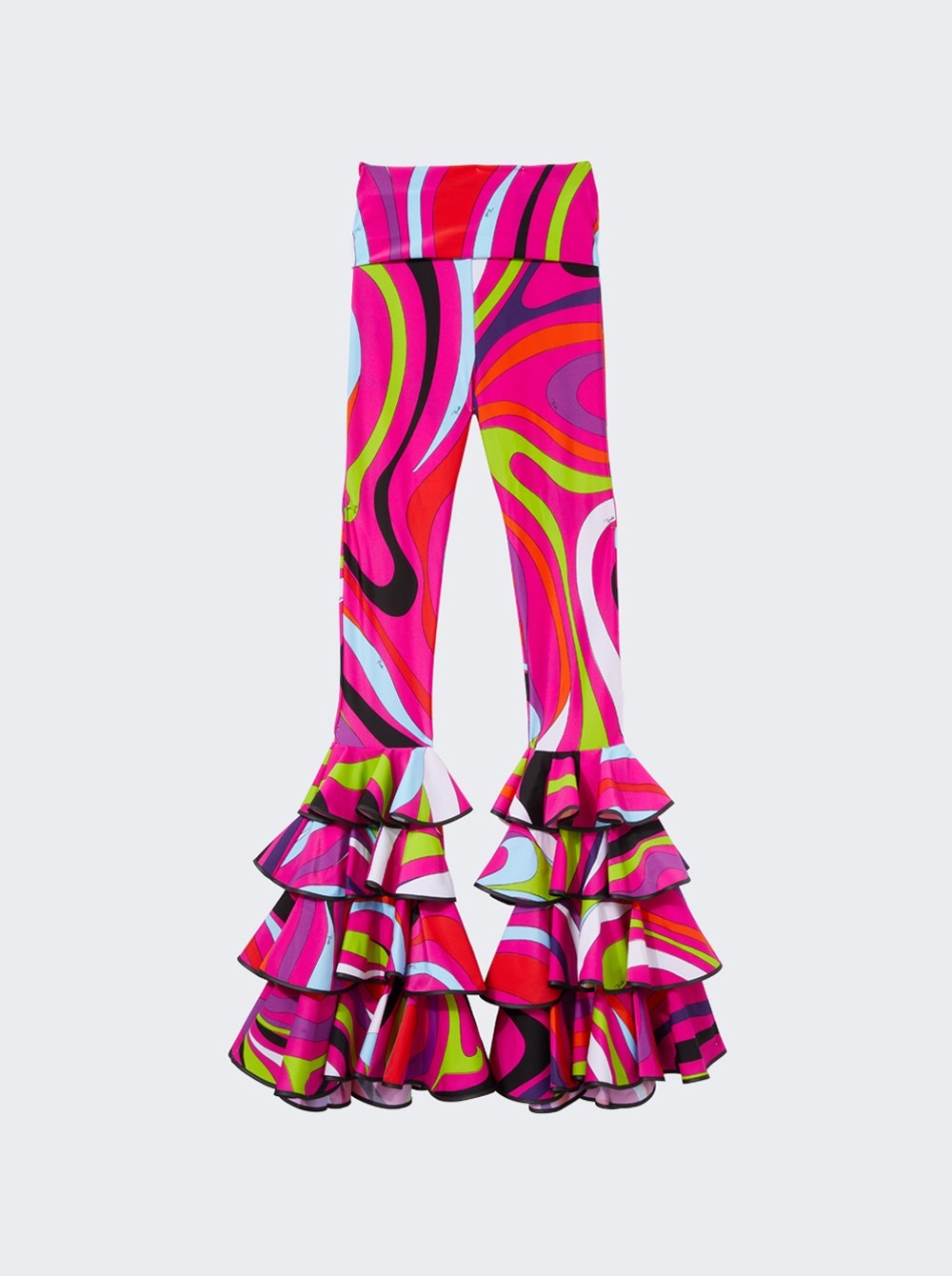 Ruffle Hem Pant Fuchsia - 1