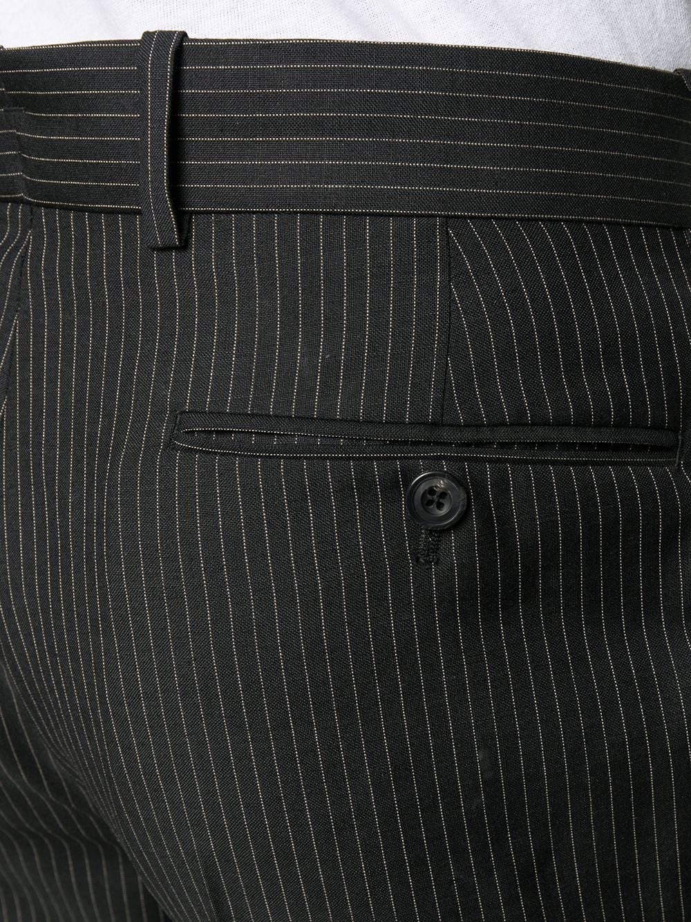 pinstripe tailored trousers - 5