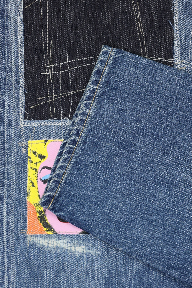 ANDY WARHOL PATCHWORK DENIM - INDIGO 3