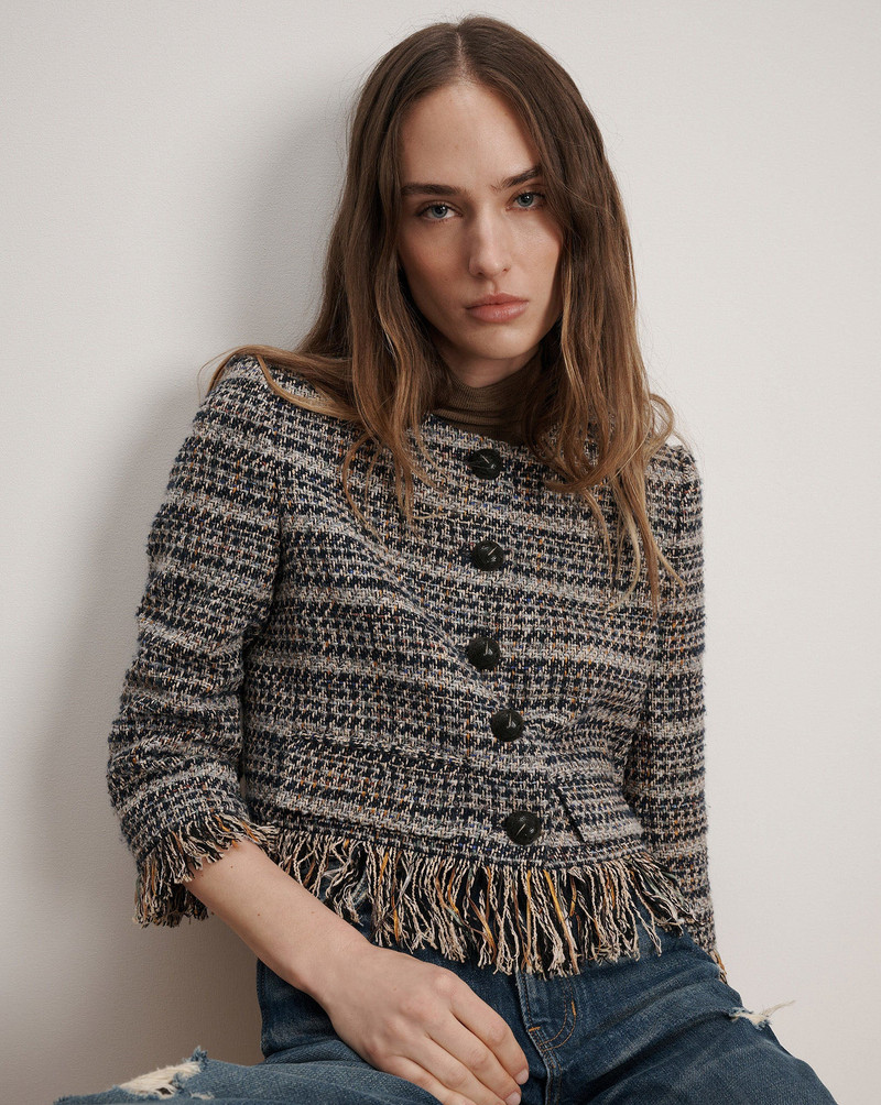 VERONICA BEARD LYONS FRINGE JACKET outlook