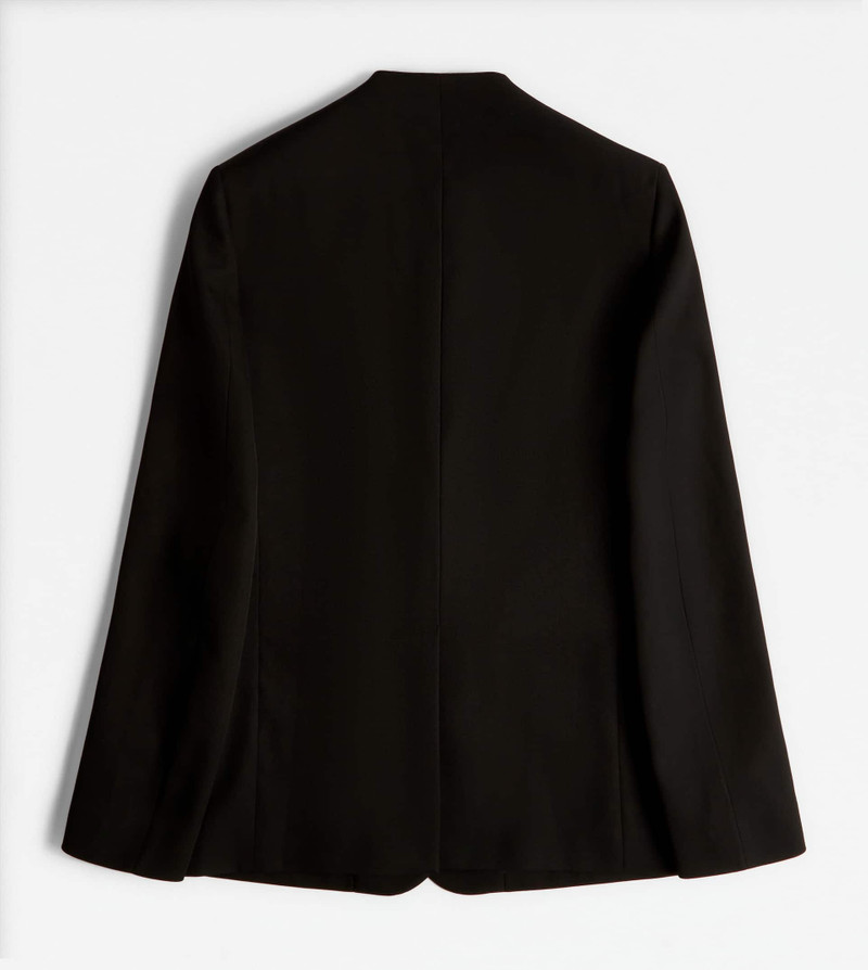 Tod's BLAZER IN WOOL - BLACK outlook