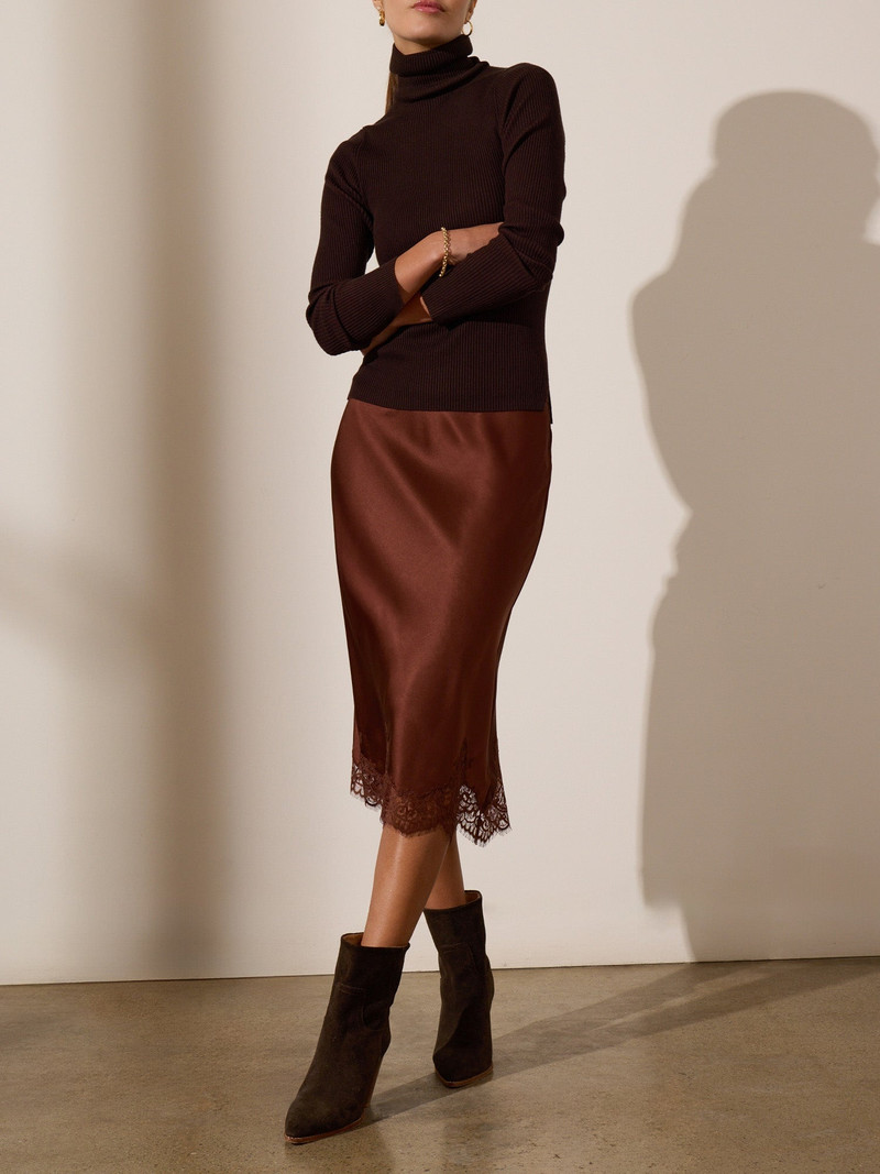 BROCHU WALKER The Noel Ribbed Turtleneck outlook