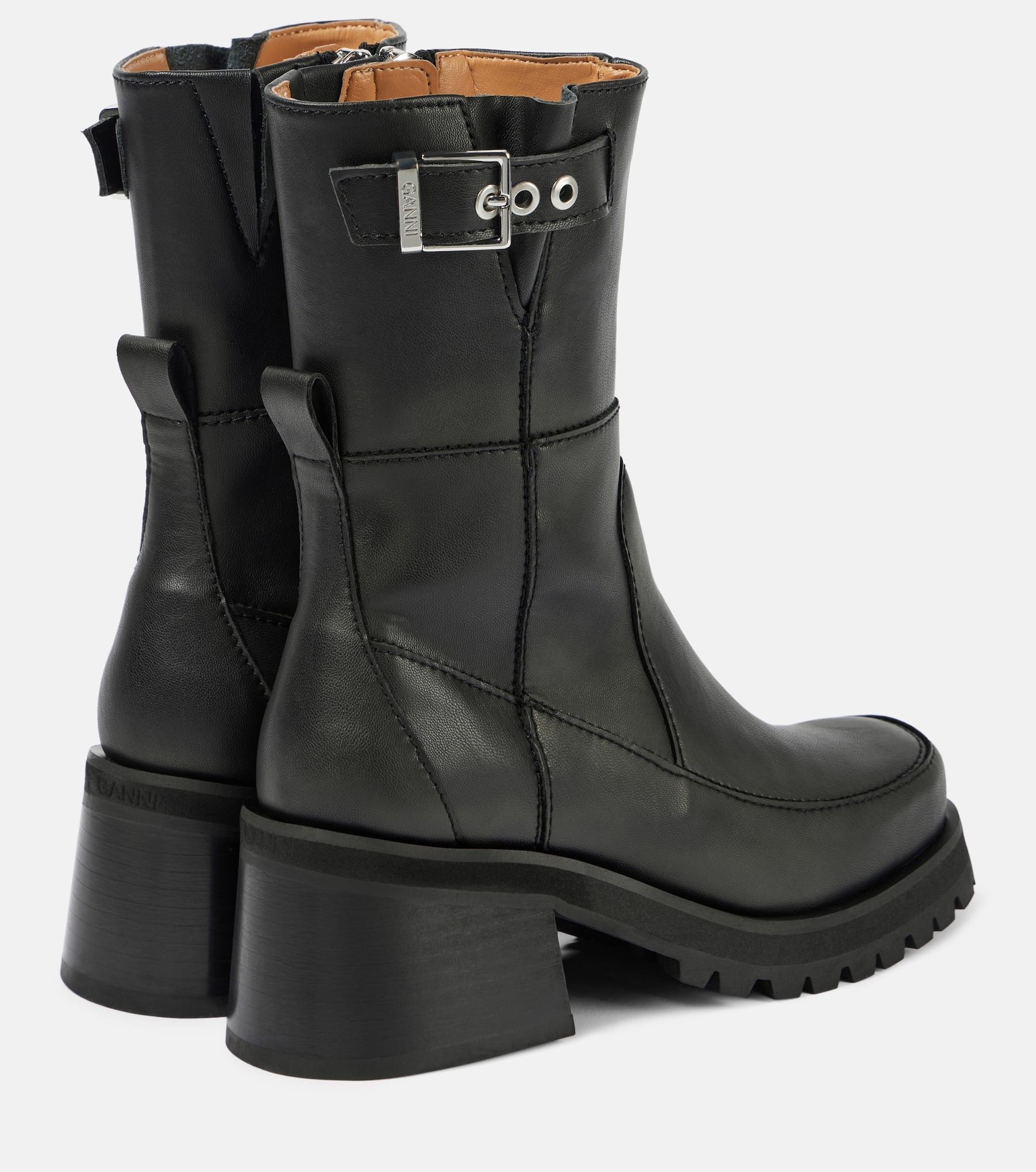 Faux leather ankle boots - 2