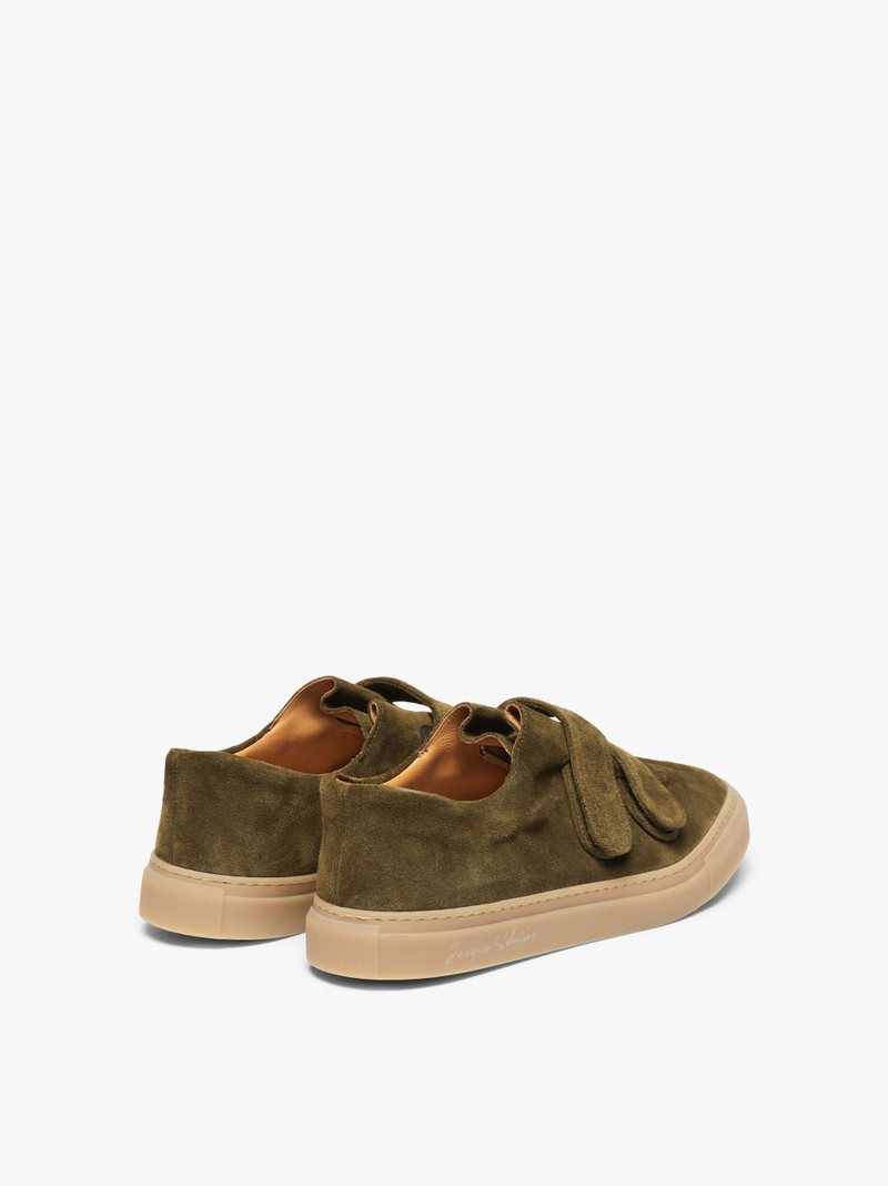 Mackintosh JACQUES SOLOVIÈRE KAHKI SUEDE VELCRO® SNEAKERS outlook
