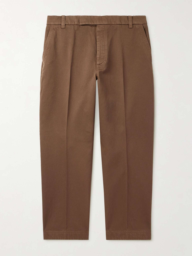 Utility Tapered Garment-Dyed Cotton-Twill Trousers - 1