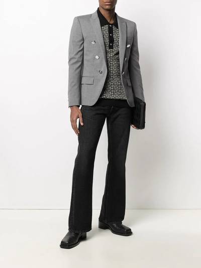 Balmain double-breasted blazer outlook