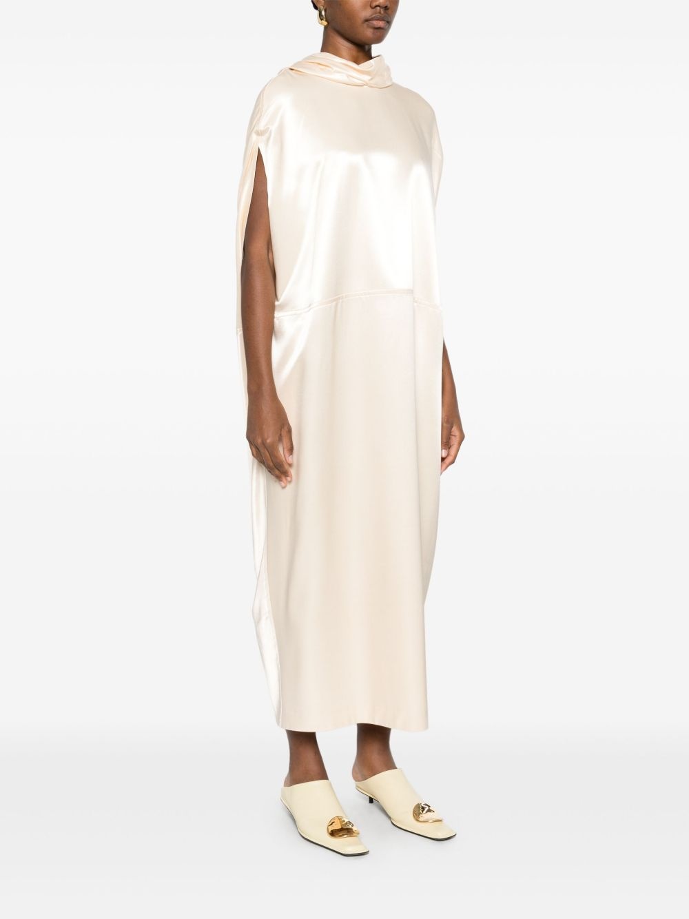 satin maxi dress - 3