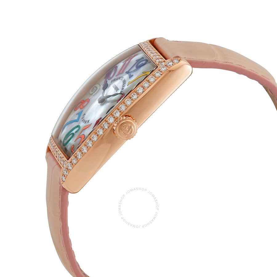 Franck Muller Cintree Curvex Quartz Diamond White Dial Ladies Watch 2852QZCOLDRMMOPD1R(5N)-PKSTRAP - 2