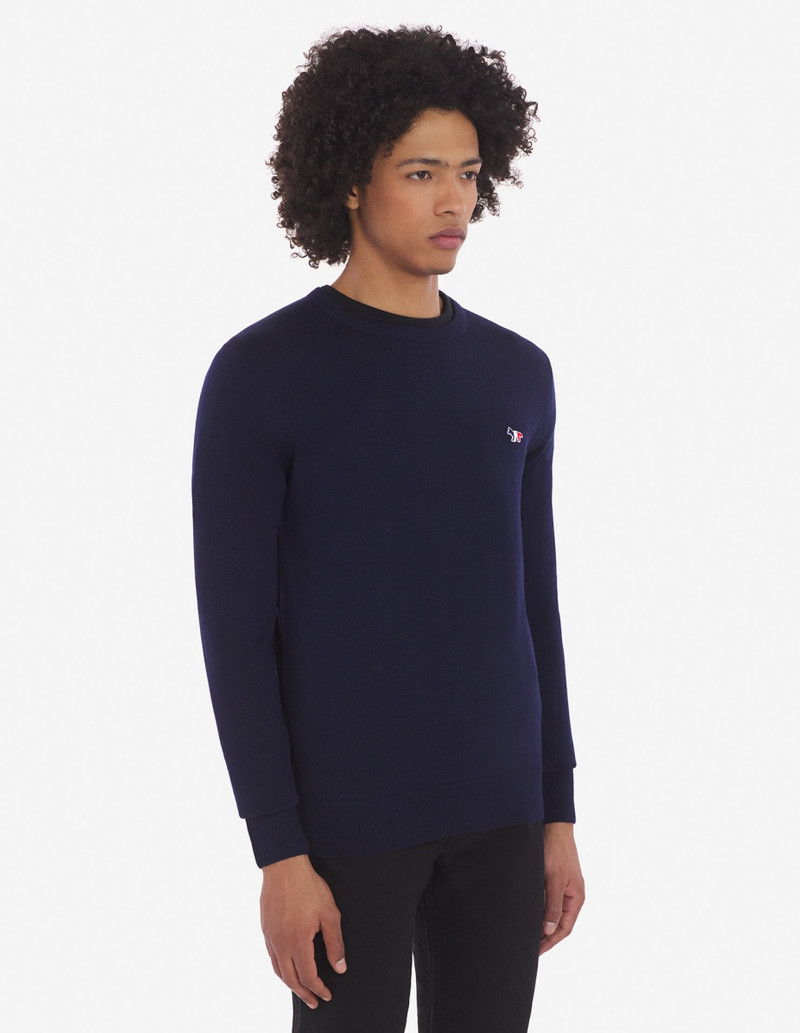 TRICOLOR FOX PATCH CLASSIC R-NECK JUMPER 5