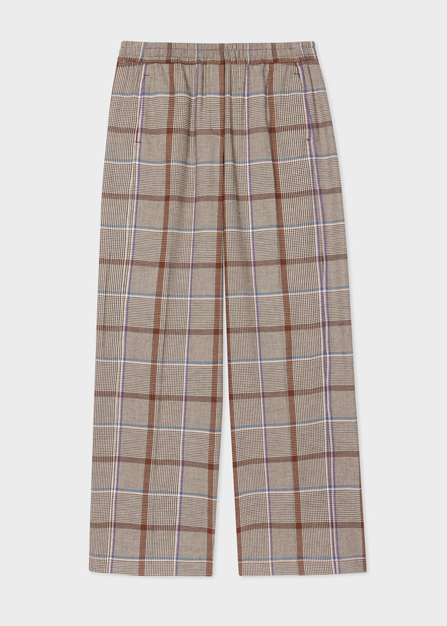 Wool 'Prince of Wales Check' Wide Leg Suit - 1