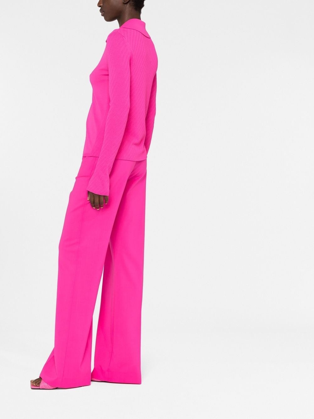 Sauge high-waisted flared trousers - 6