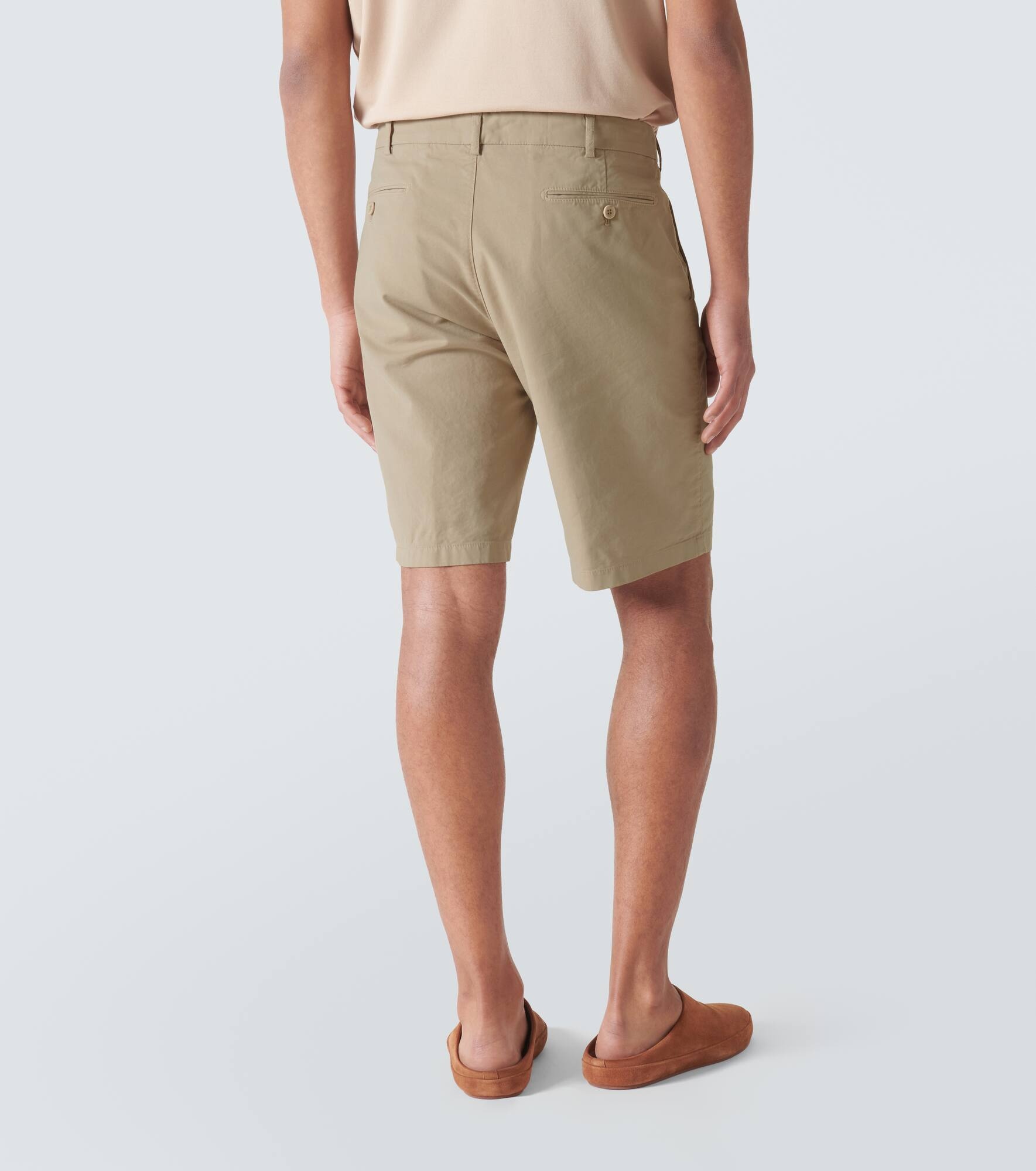 Cotton-blend Bermuda shorts - 4