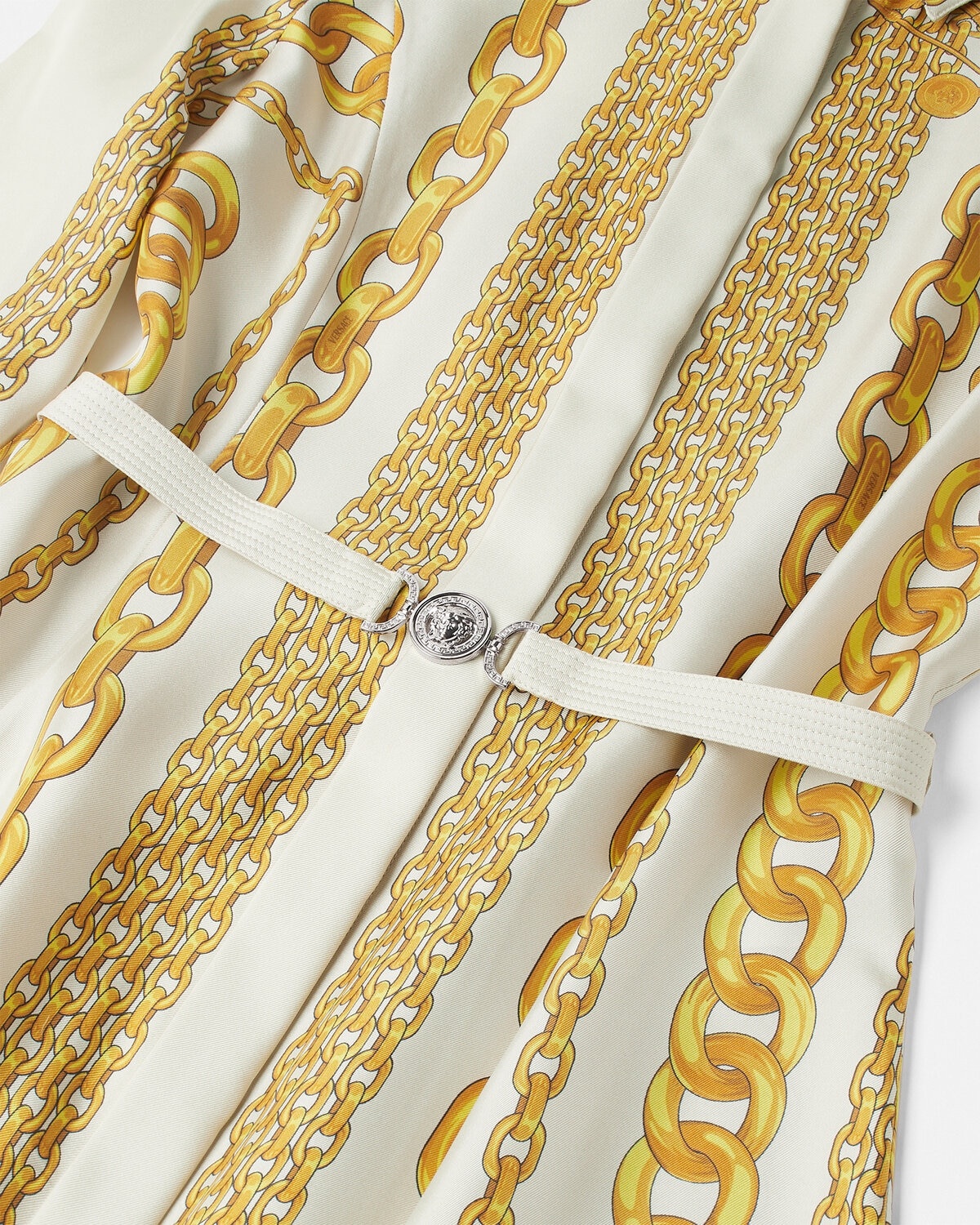 Versace Treasure Silk Midi Shirt Dress - 4