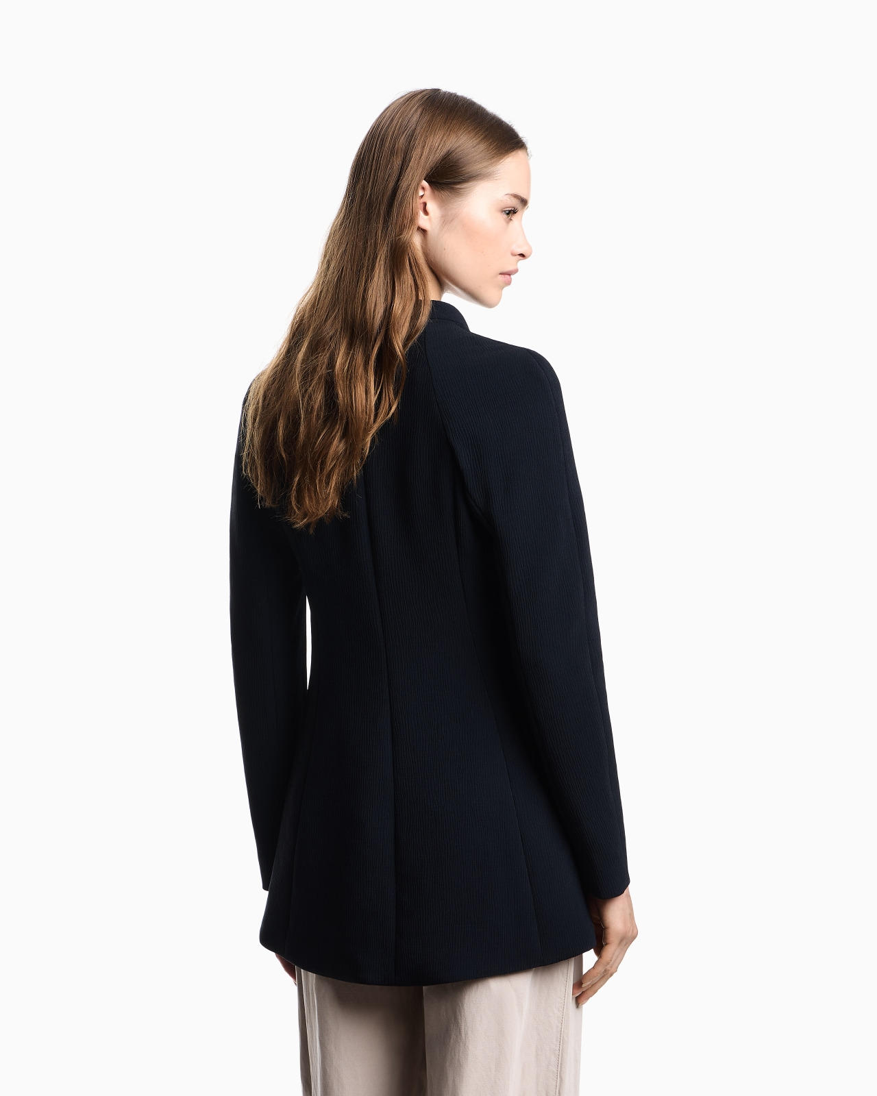 CRÊPE-EFFECT CADY BLAZER - 3