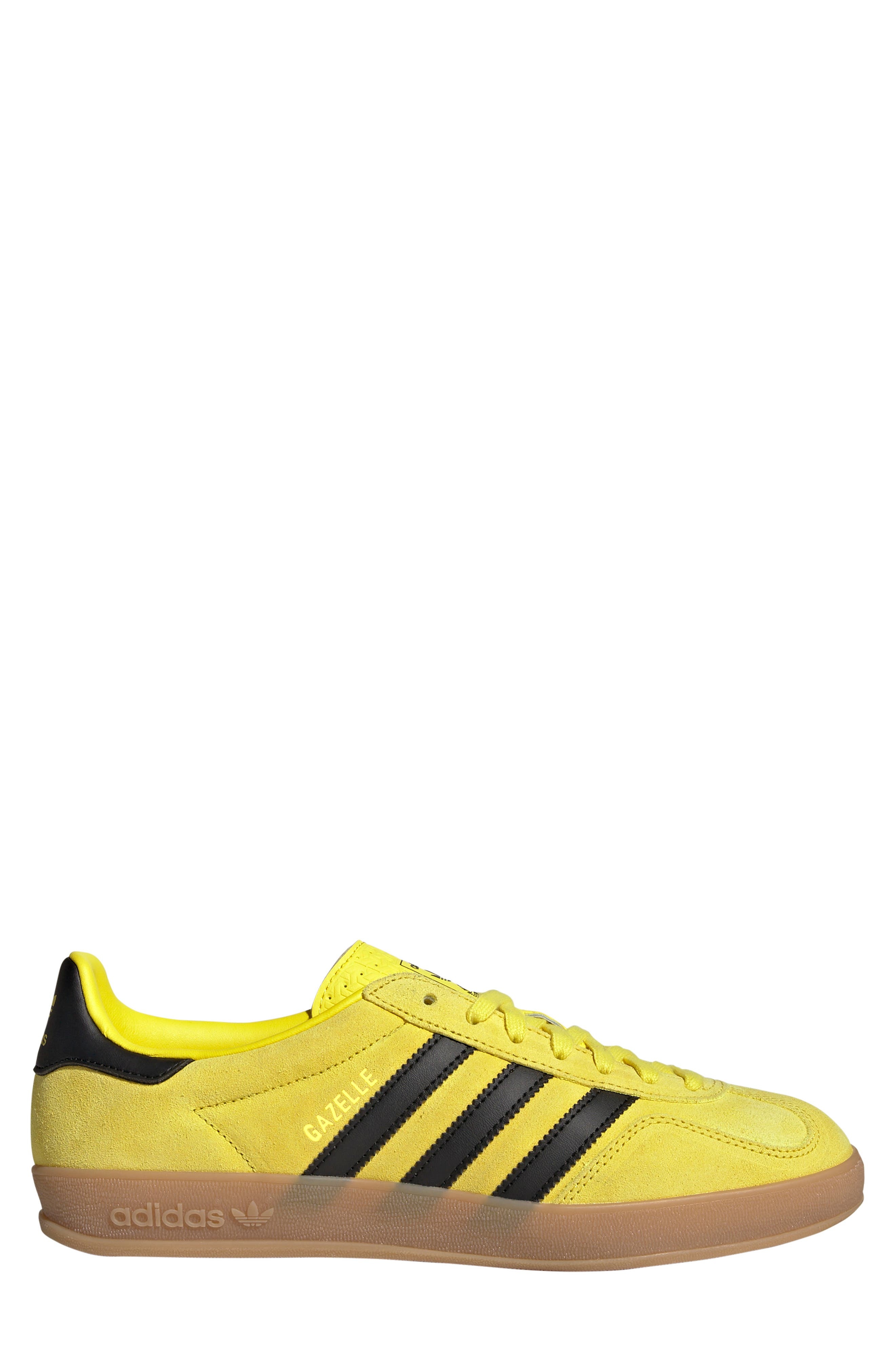 adidas Gazelle Indoor Sneaker in Yellow/Black/Gold Metallic at Nordstrom - 3